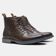 Men's Oxford Cap Toe Ankle Boots Formal Dress Shoes