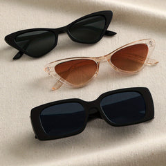 Y2K Cat Eye Square Sunglasses - Casual Anti Glare Glasses UV400