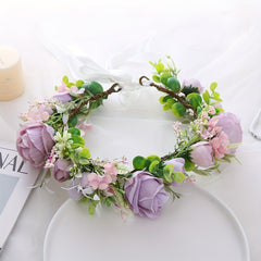 Children's Flower Wreath Hair Accessory for Wedding Party