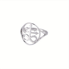 Church Symbol Stainless Steel Men's Ring