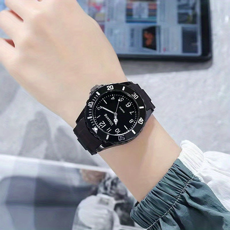 Colorful Student's Pointer Silicone Quartz Watch