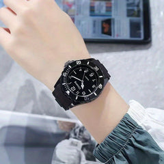 Colorful Student's Pointer Silicone Quartz Watch
