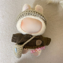 17Cm Doll Clothes Set: Hats, Bags, Clothes - No Dolls