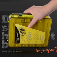 Double Layer Fishing Tackle Box with Multiple Compartments - Portable Organizer