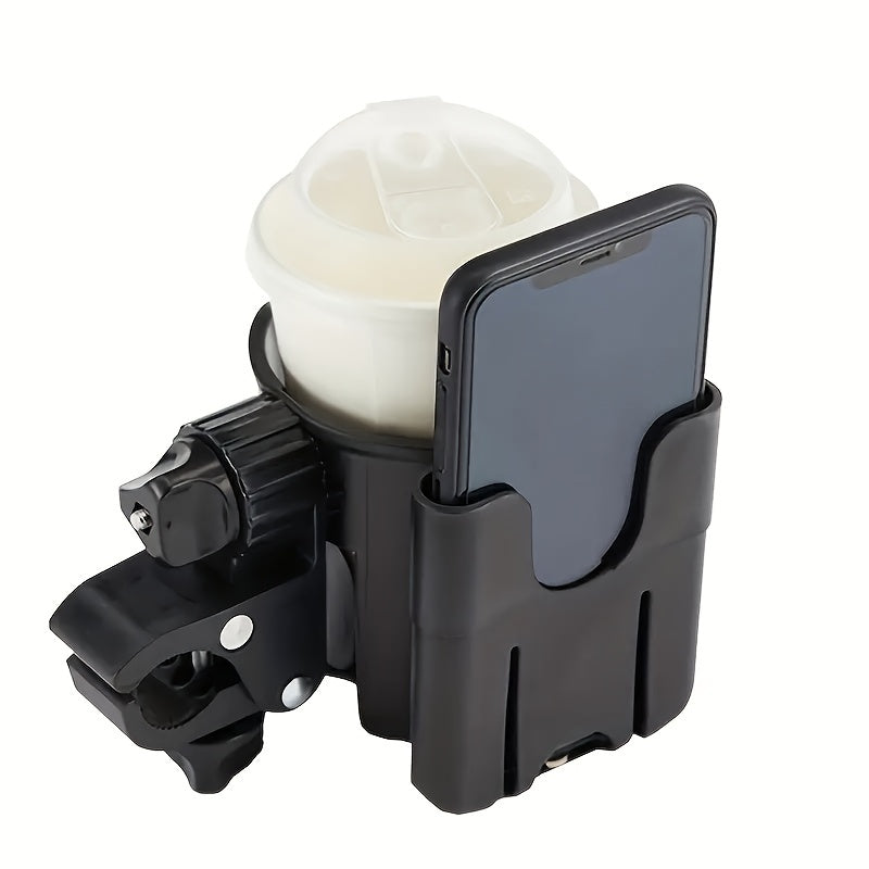2-in-1 Cup Holder & Phone Holder for Stroller or Bike