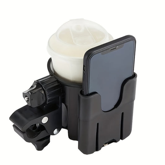 2-in-1 Cup Holder & Phone Holder for Stroller or Bike