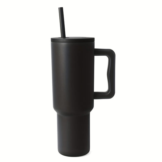 40oz Tumbler Handle & Straw Lid Insulated Cup Stainless Steel Travel Mug