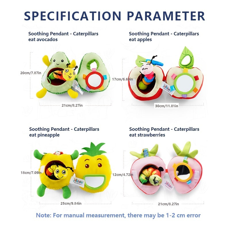 Jollybaby Baby Plush Fruit Doll Caterpillar Toy