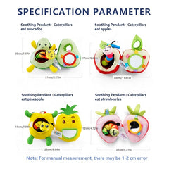 Jollybaby Baby Plush Fruit Doll Caterpillar Toy