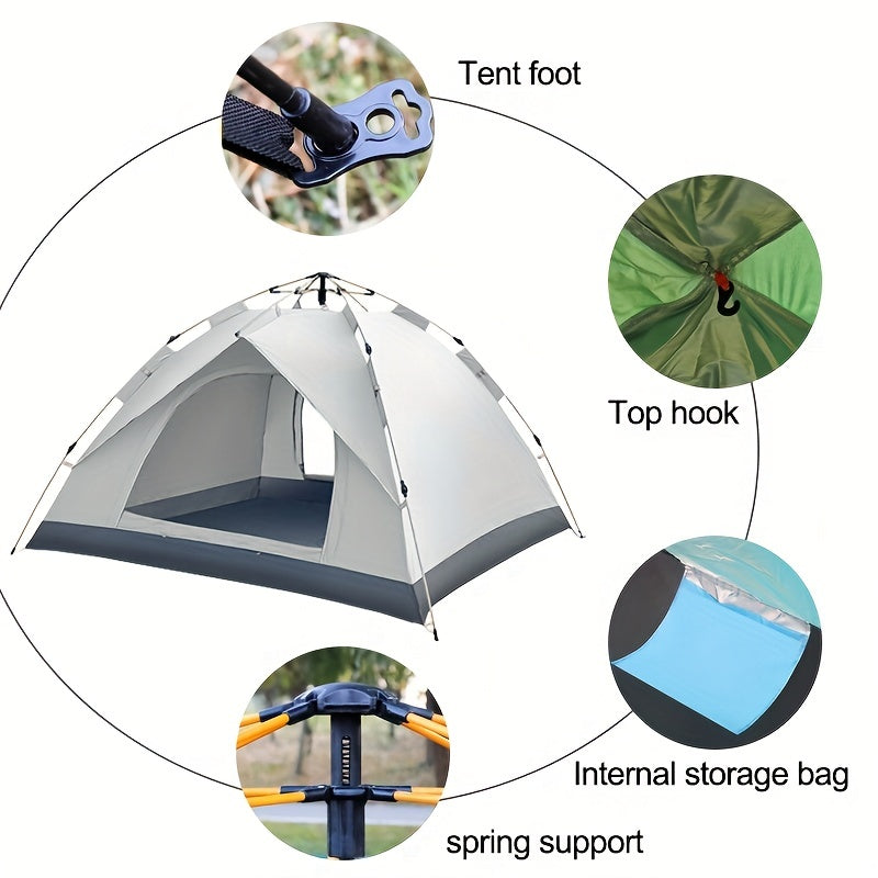Family Camping Tent Waterproof and Portable for Outdoor Adventures