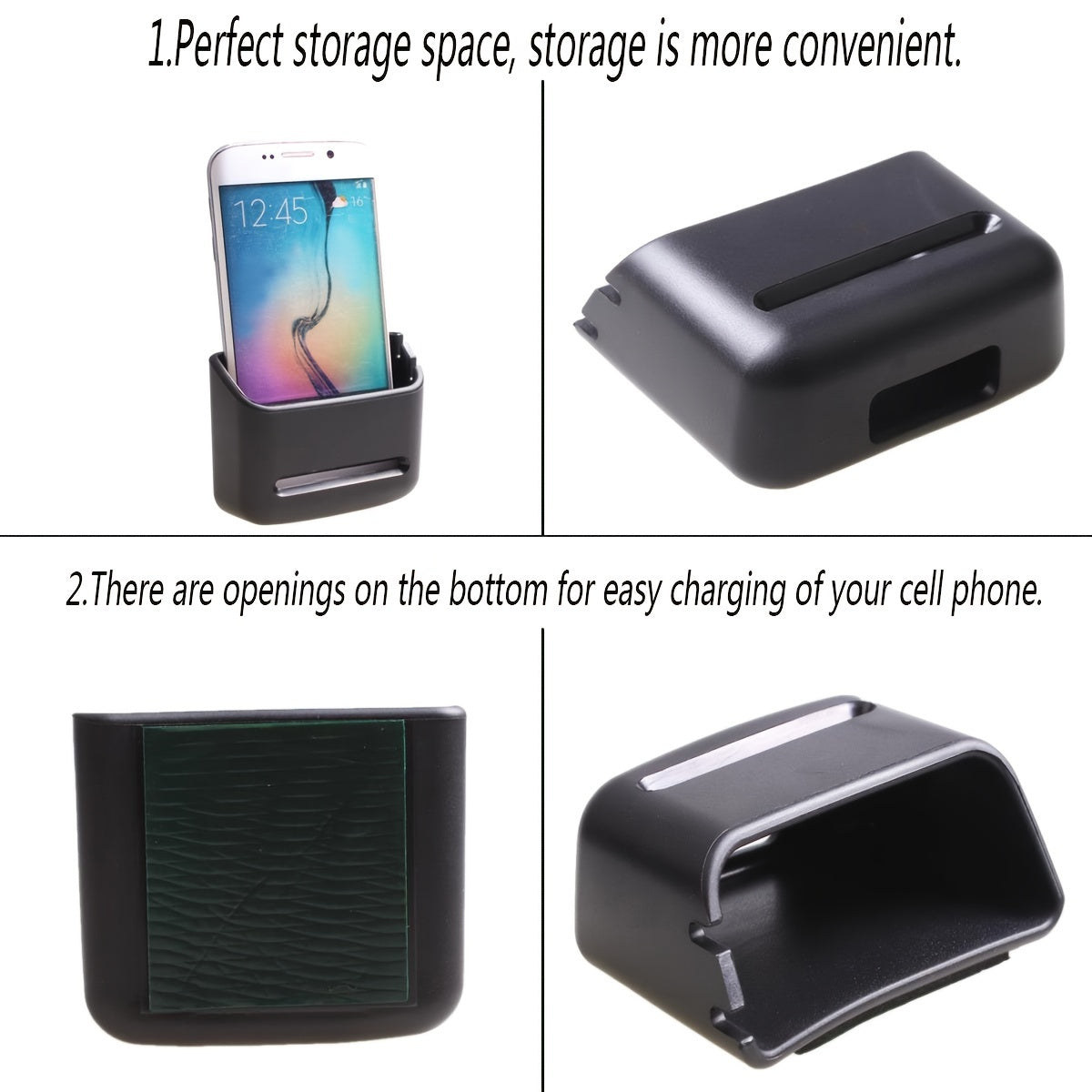 Car Phone Holder with Storage Box for More Convenience