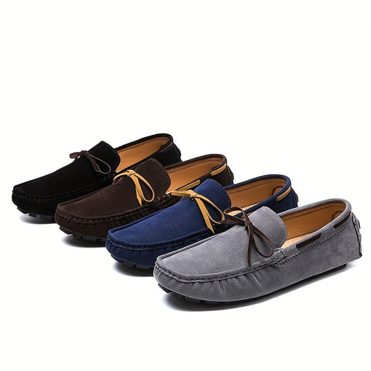 Men's Bowknot Loafer Shoes Non slip Moccasin Spring Summer