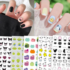Cute Kitten And Puppy Nail Sticker