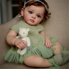 Realistic 55-88 Cm Reborn Doll Soft Enamel Toy Gift