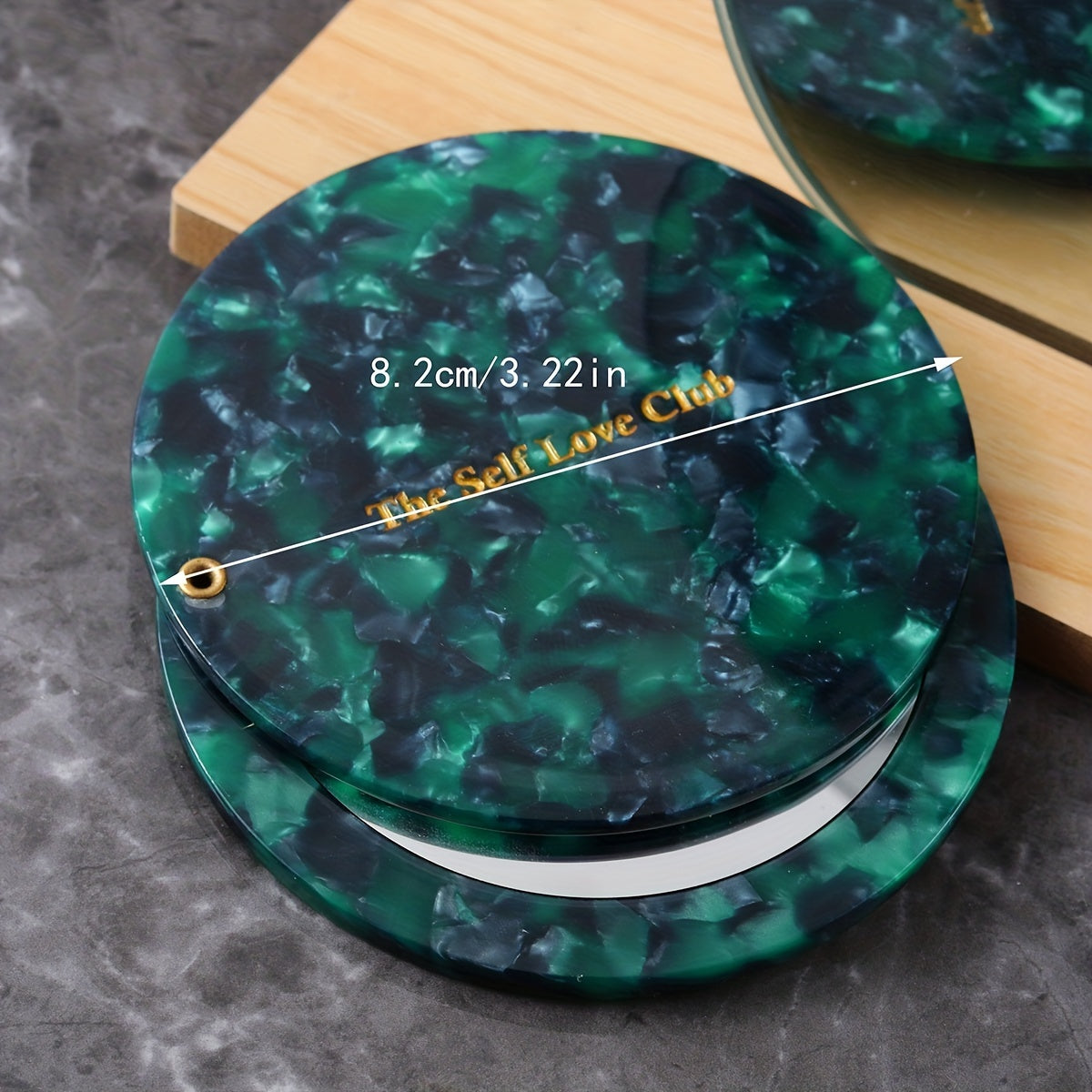 Heart Shape Mini Hand Mirror for Purse