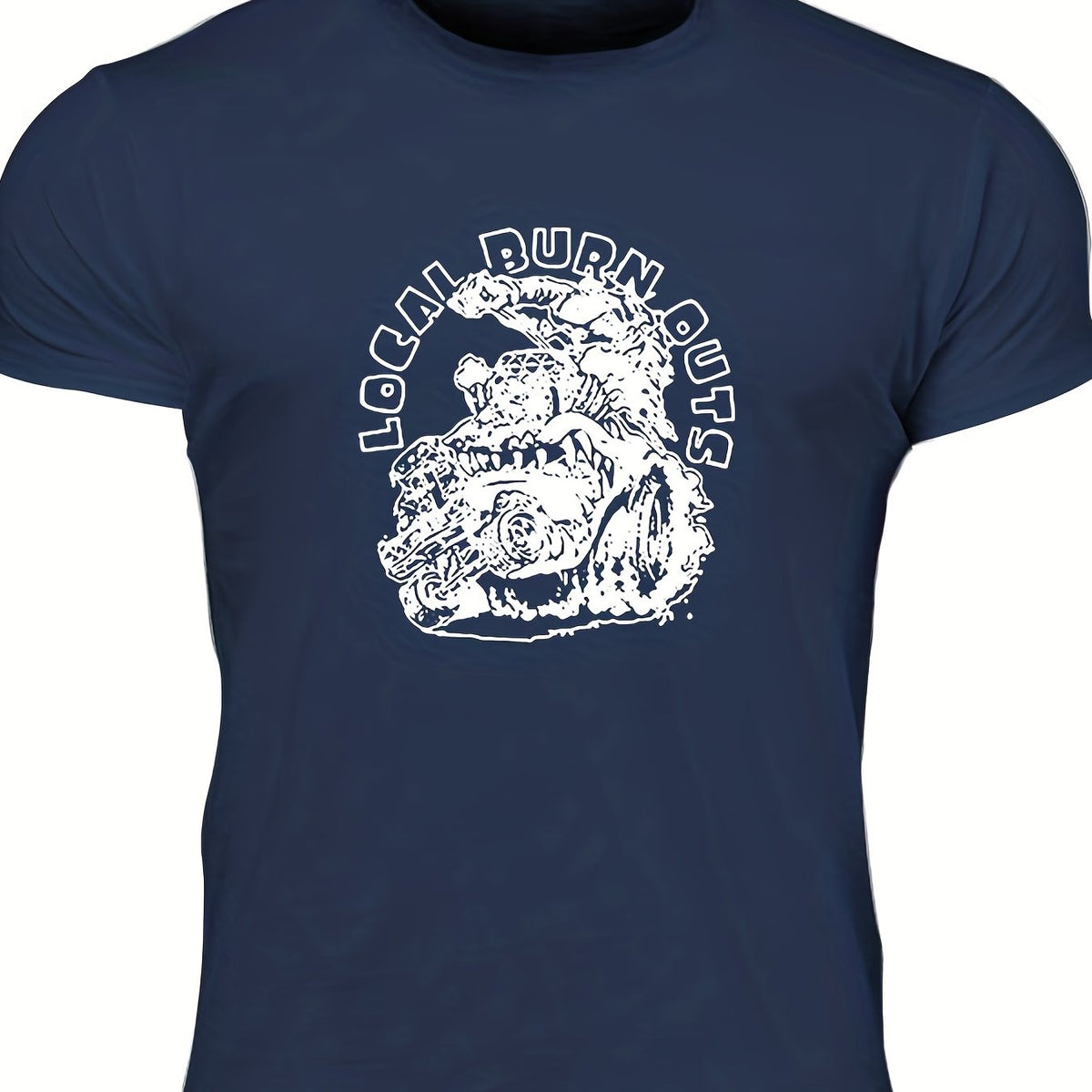 Men's Local Burn Outs Print T-shirt for Summer