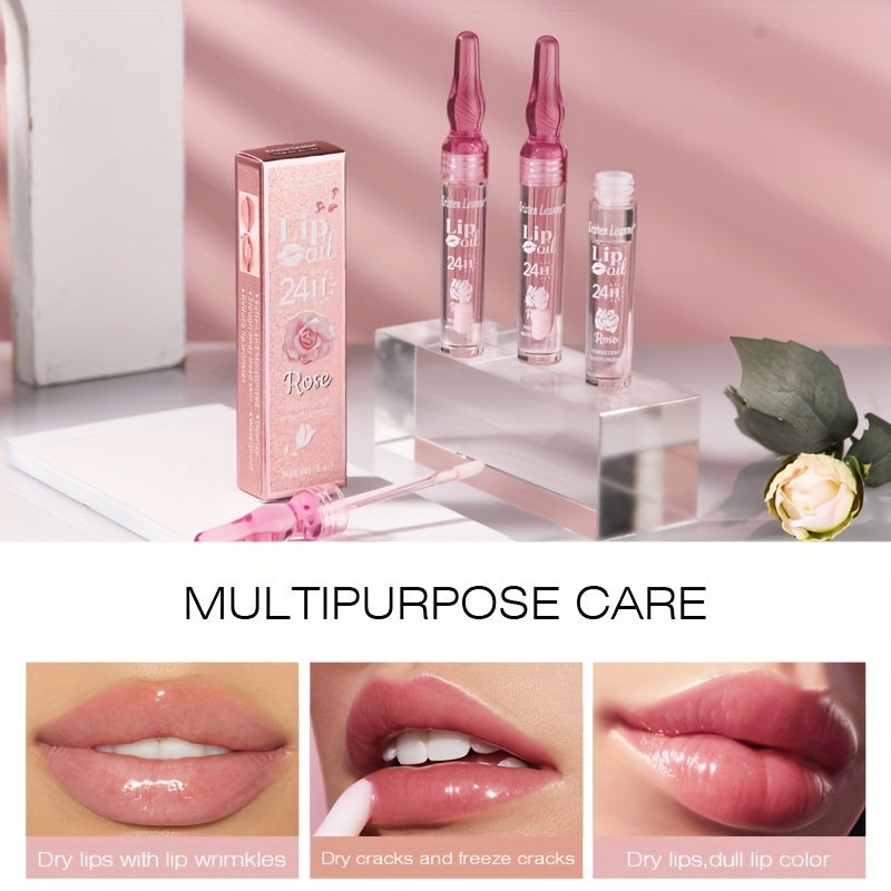 Rose Petal Essence Lip Gloss Moisturizer