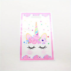 Unicorn Tablecloth & 10 Treat Bags Party Supplies