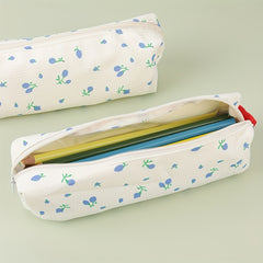 Small Floral Pencil Bag Stationery Storage Bag 1pc