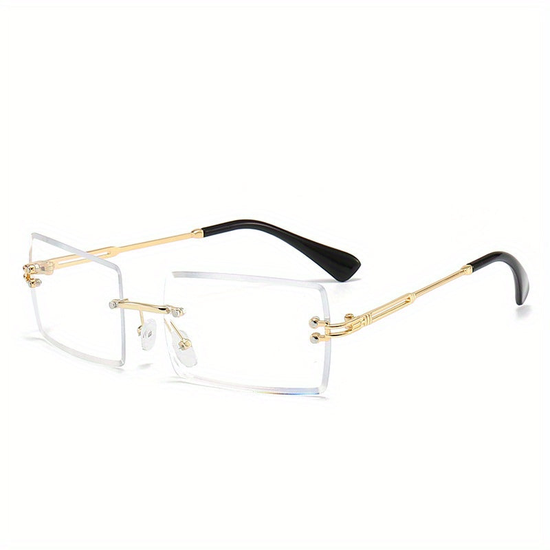 Rimless Square Sunglasses UV Protection for Cycling Fishing
