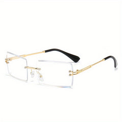Rimless Square Sunglasses UV Protection for Cycling Fishing
