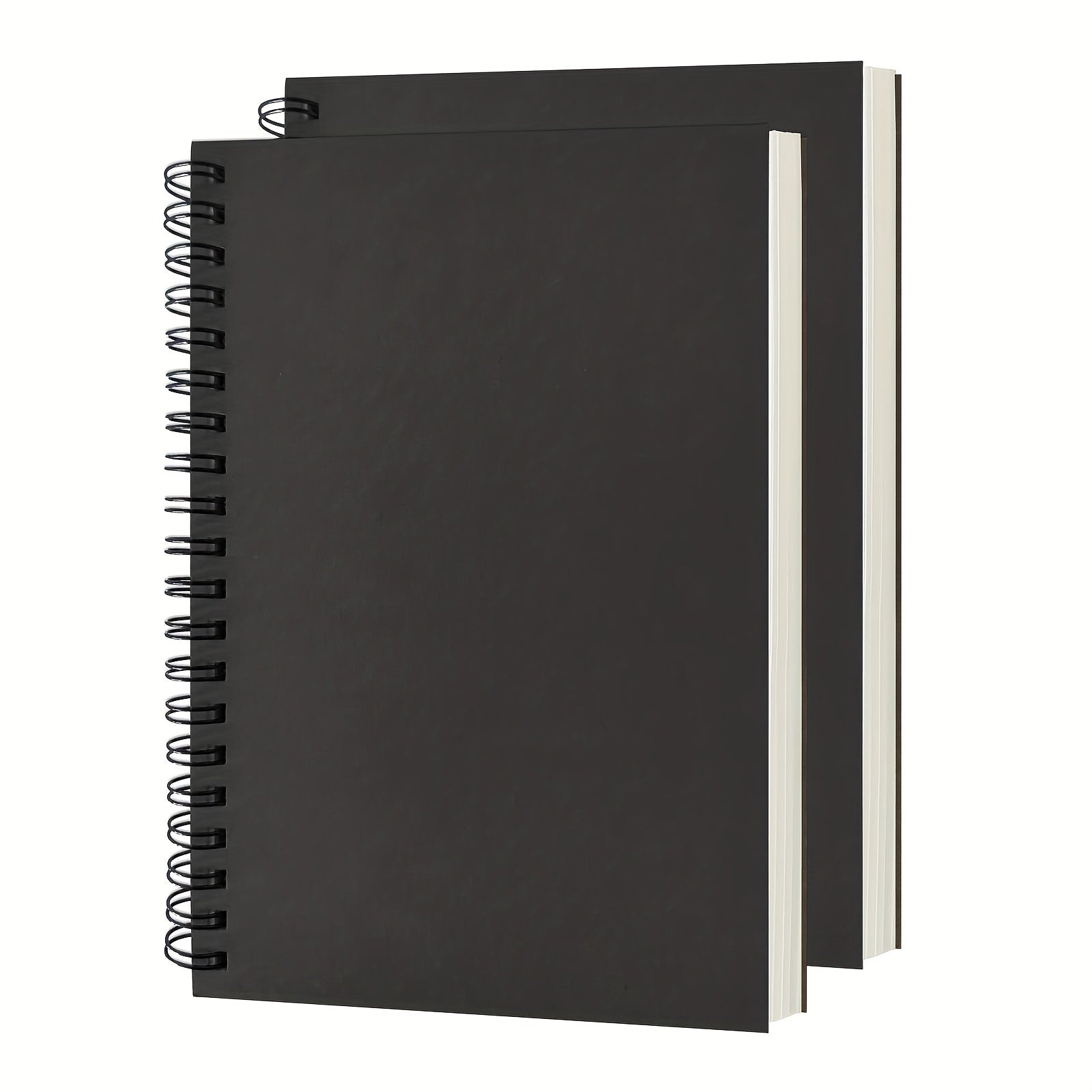 2 Pack Soft Cover Blank Spiral Notebooks 100 Pages 7.5x5.1 100GSM