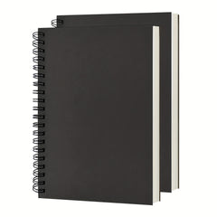 2 Pack Soft Cover Blank Spiral Notebooks 100 Pages 7.5x5.1 100GSM