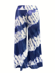  Tie Dye High Rise Flare Leg Pants
