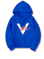 Girls' Long Sleeve Casual Hoodie Sweatshirt With Pocket