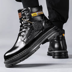 Men's High Cut Lace Boots for Winter