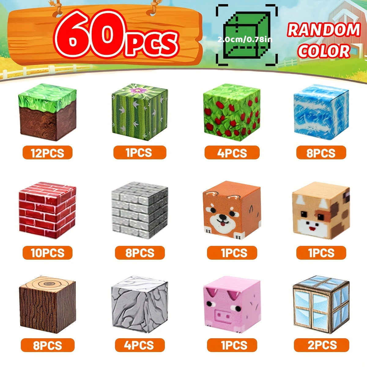 Animal Forest Magnetic Building Blocks Toy Set