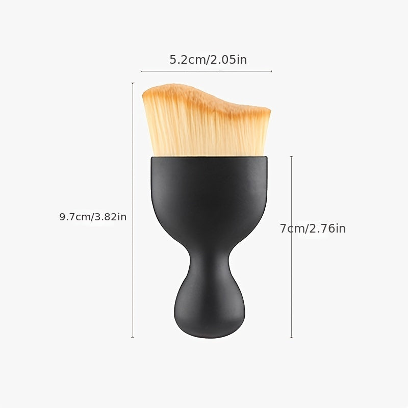 Kabuki Foundation Powder Brush Makeup Blending S Shape Top Cosmetic Brush