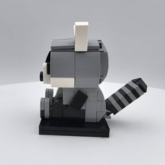 126pcs Creative Animal Series Building Blocks Raccoon Game Toy