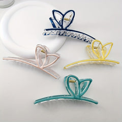 4PCS Rabbit Ears Hair Claw Enamel Shark Claw Hair Accessories