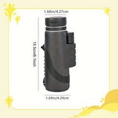 Compact 10x42 HD Telescope Binoculars for Adults Wide Angle Green Optics