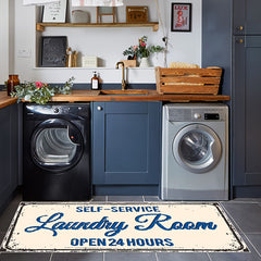 Durable Washable Area Rug Non Slip Water Absorbent Laundry Room Rug