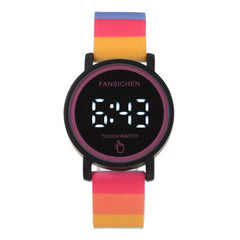Silicone Electronic Watch LED Display Girls
