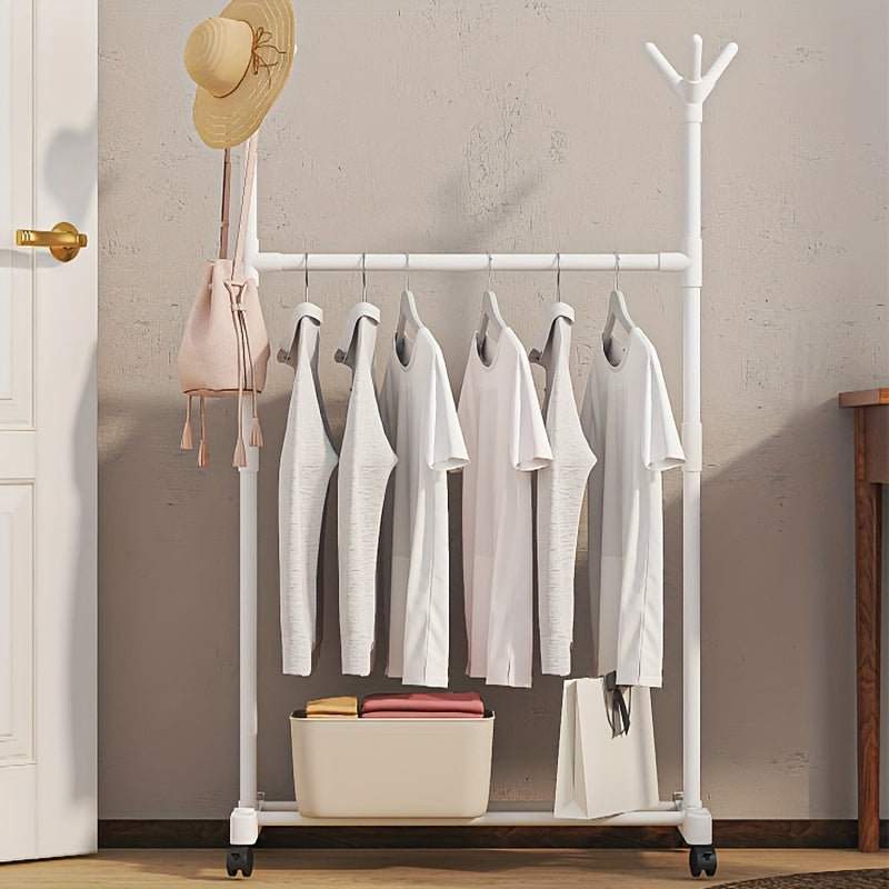 Standing Bedroom Mobile Clothes Rack Household Indoor Hat Rack