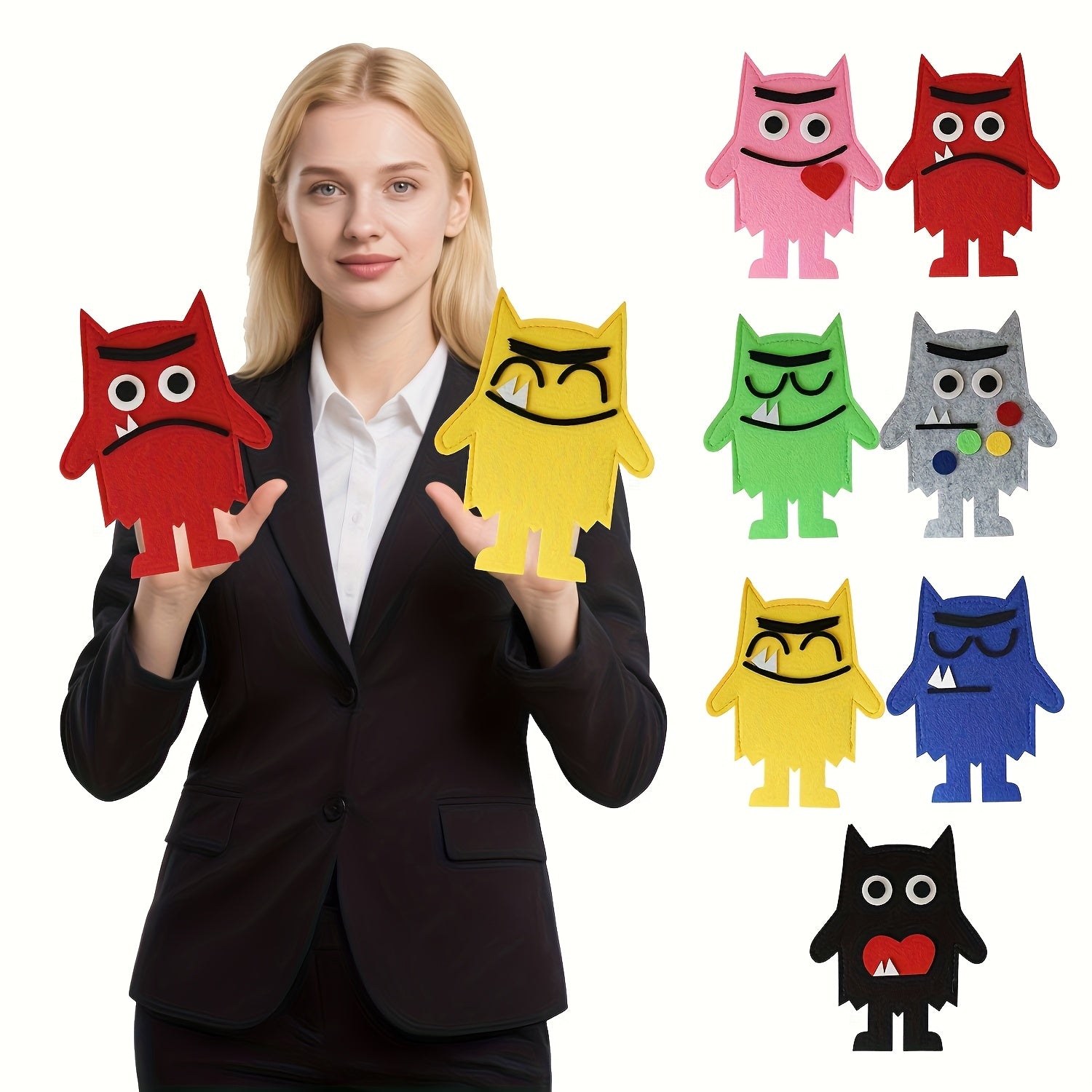 Emotional Monster Puppet & Book Set