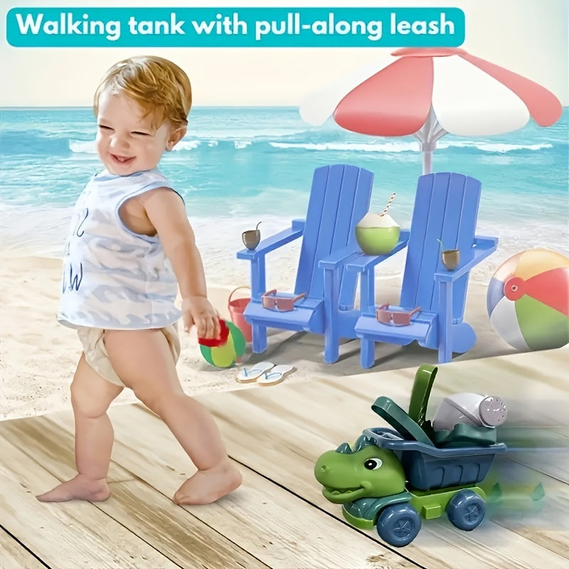6pc Children's Engineering Vehicle Beach Toy Set Boys Girls Summer Water Play