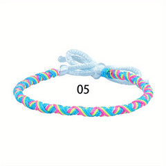 Colorful Boho Braided Bracelet for Summer Style and Birthday