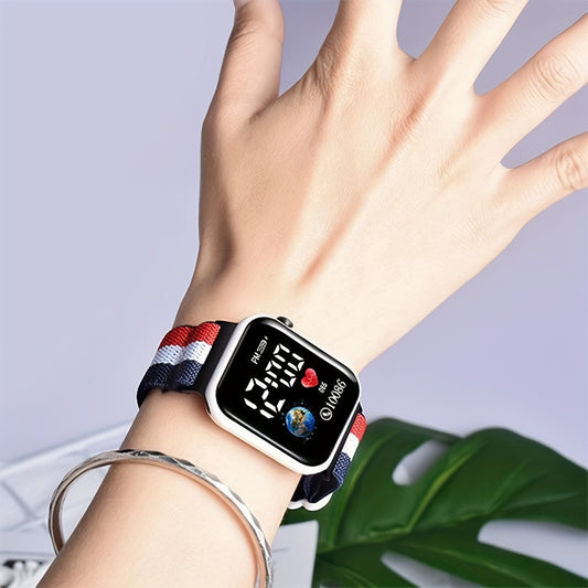 LED Electronic Watch Multicolor Time Display