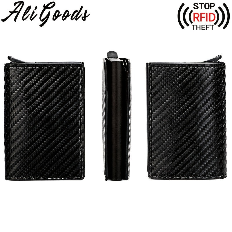Men's Slim RFID Blocking Credit Card Holder Wallet