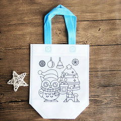 Non woven Graffiti Bag DIY Handbag Children's Hand painted Coloring Painting