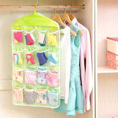 16 Compartment Hanging Bag Clothes Storage Organizer