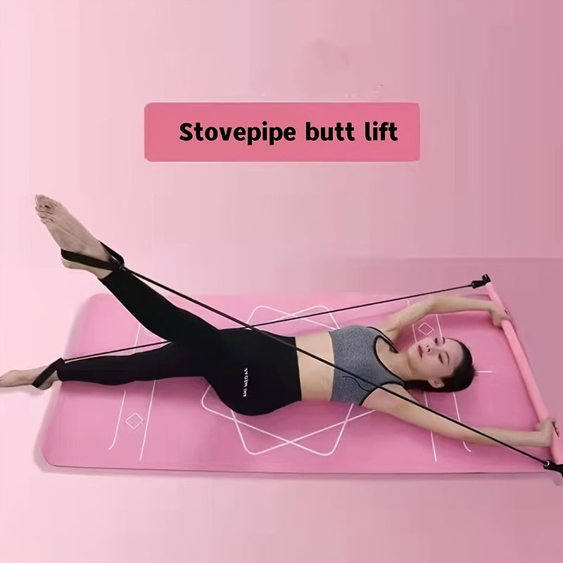 Pilates Stretching Stick Tension Rope Fitness Elastic Puller Yoga Equipment