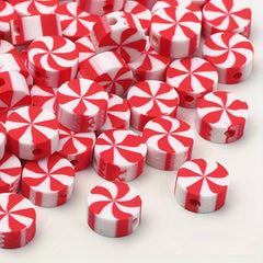 Christmas Series Polymer Clay Candy Beads for Jewelry Making DIY