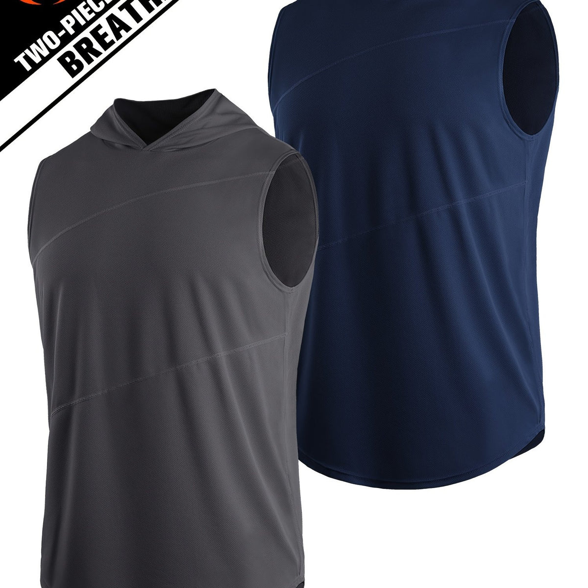Men's Casual Hooded Tank Top Quick Dry Sleeveless T-Shirt