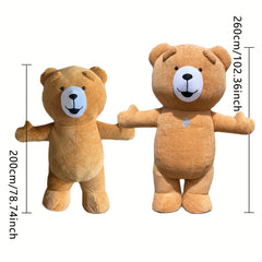 Giant Teddy Bear Inflatable Plush Costume Set 2.6m Options