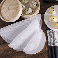 Round Silicone Steamer Mat Non-stick Steaming Cloth Cage Dra